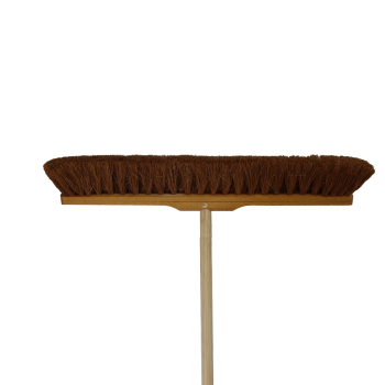 Preview: Besen Kokos mit Stiel, 50 cm
