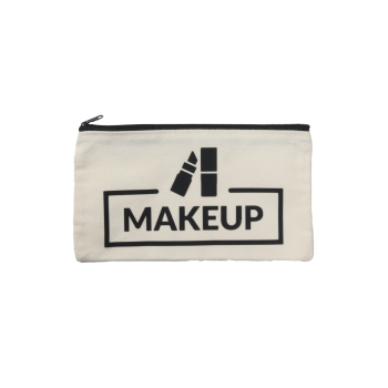 Weiße Make-Up Tasche