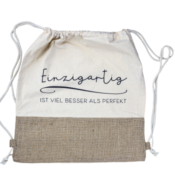 Hier sehen sie die Tasche "Einzigartig" von vorne.