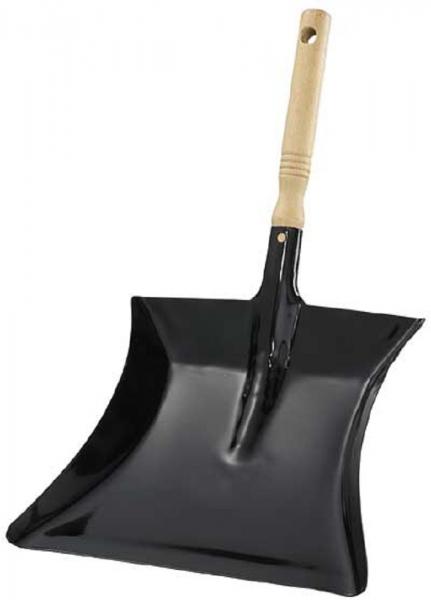 Kehrschaufel extrabreit, schwarz lackiertes Blech