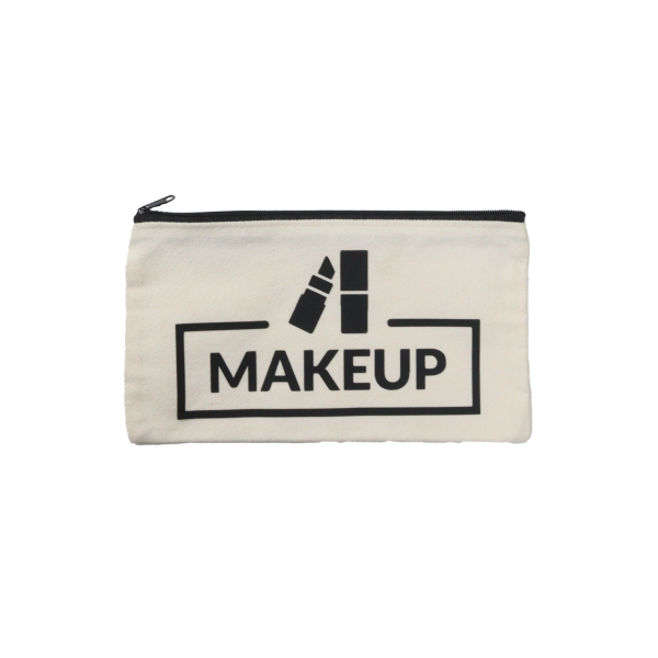 Weiße Make-Up Tasche