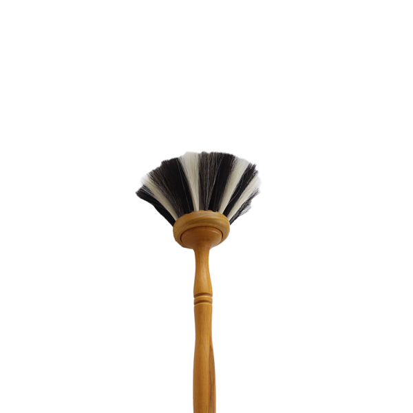 Staubpinsel "Zebra" von der Seite